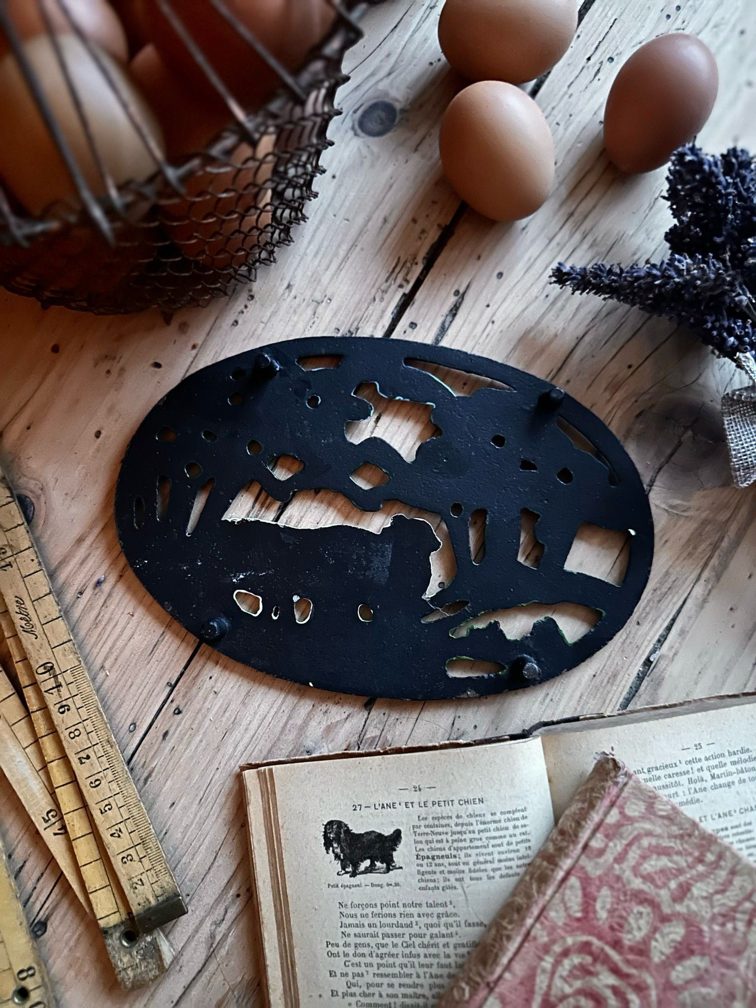 Dessous de plat en fonte - Moutons