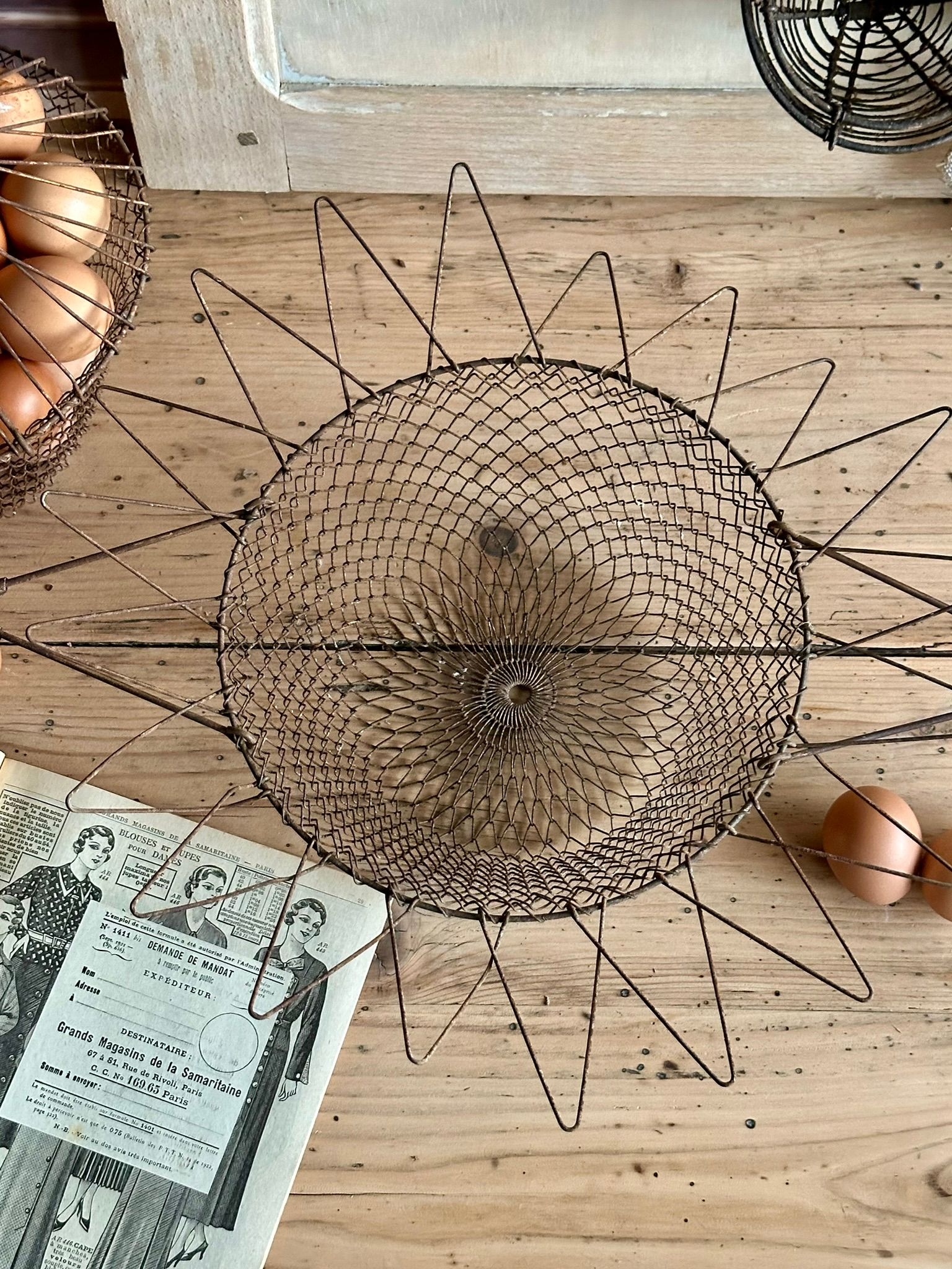 Ancien panier à oeufs
