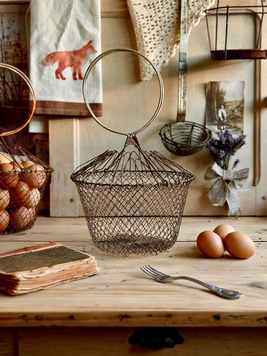 Ancien panier à oeufs