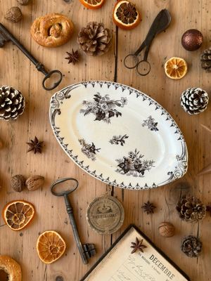 Plat ovale Plat ovale "Flore" - Sarreguemines