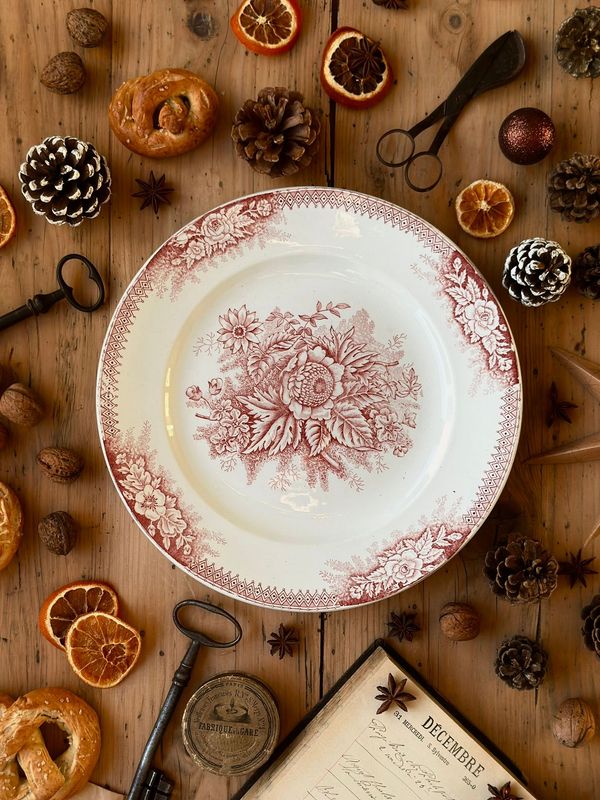 Plat rond "Jardinière" - Saint Amand