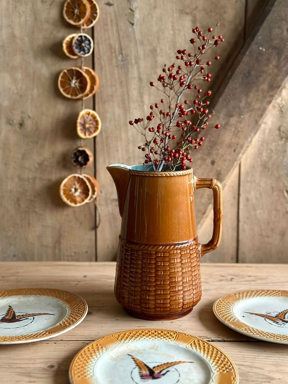 Grand broc effet vannerie - Sarreguemines