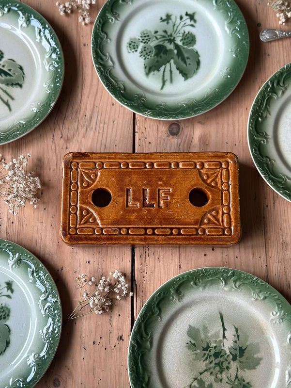 Ancienne Bouillotte / Brique réfractaire - LLF