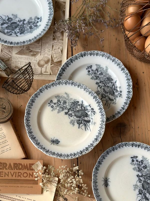 4 assiettes à dessert "Moisson" - Onnaing