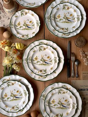 6 Assiettes Varages / Moustiers 6 Assiettes Varages / Moustiers