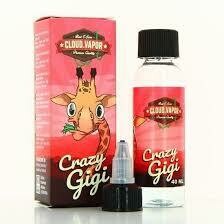 Crazy Gigi Shake and Vape Cloud Vapor 40ml 00mg Crazy Gigi Shake and Vape Cloud Vapor 40ml 00mg