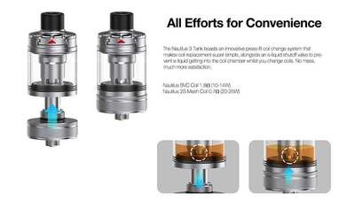 Nautilus 3 - Aspire - Stainless steel 4ml Nautilus 3 - Aspire - Stainless steel 4ml