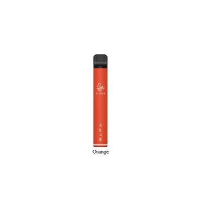 VAPE PEN ELFA BAR ORANGE (arancione)- sigaretta elettronica usa e getta riutilizzabile sostituendo la cartuccia di liquido. Una cartuccia Blue Razz Lemonade inclusa.