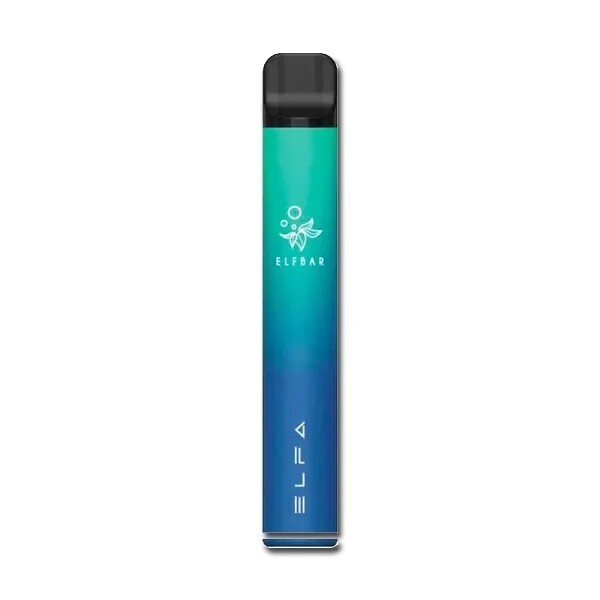 VAPE PEN ELFA BAR AURORA BLUE (blu azzurro)- sigaretta elettronica usa e getta riutilizzabile sostituendo la cartuccia di liquido. Una cartuccia Blue Razz Lemonade inclusa.