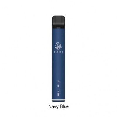 VAPE PEN ELFA BAR NAVY BLUE (blu)- sigaretta elettronica usa e getta riutilizzabile sostituendo la cartuccia di liquido. Una cartuccia Blue Razz Lemonade inclusa.