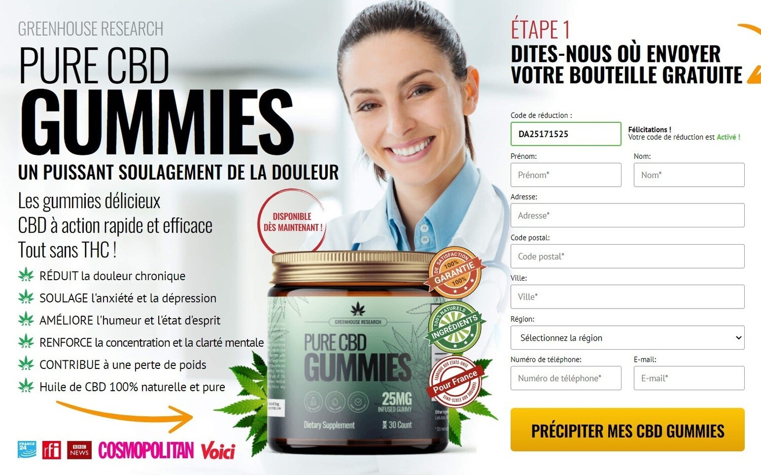 Greenhouse Pure CBD Gummies France (FR) Travailler &amp; Acheter