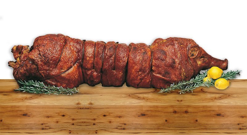 PORCHETTA DI ARICCIA IGP CON TESTA 37/40 KG PORCHETTA DI ARICCIA IGP CON TESTA 37/40 KG