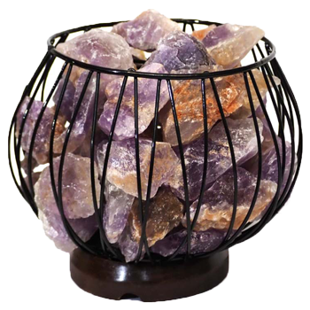 Amethyst Crystal Gemstones Lamp