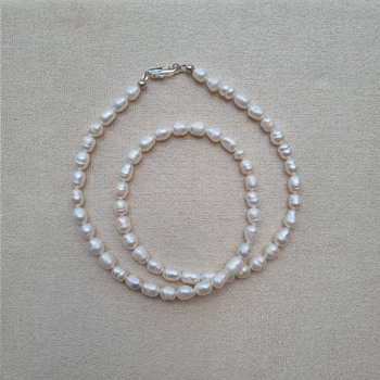 Australian Fresh Water Pearl Necklace 7ml | Elegant and Timeless Gemstone Jewellery for Women | Embrace Purity and Emotional Balance