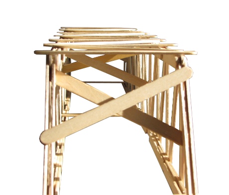 25&quot; Pratt Truss Popsicle Bridge