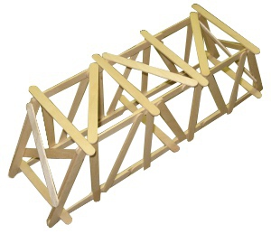 13.5&quot; Howe Truss Popsicle Bridge