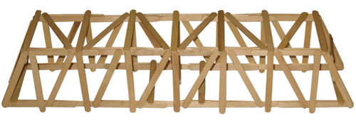 100 Stick Bridge: 21&quot; Howe Truss