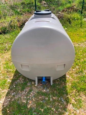 POLYCUVE PE 1000L GRISE - DIAM : 0M92 - LG : 1M73 - HAUTEUR : 0M96 - REF : W00102304004P