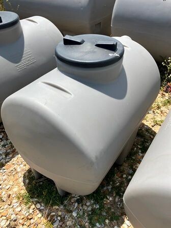 POLYCUVE PE 200L GRISE STANDARD - DIAM : 0M58 - LG : 0M91 - HAUTEUR : 0M63 -  REF : W00022307003P