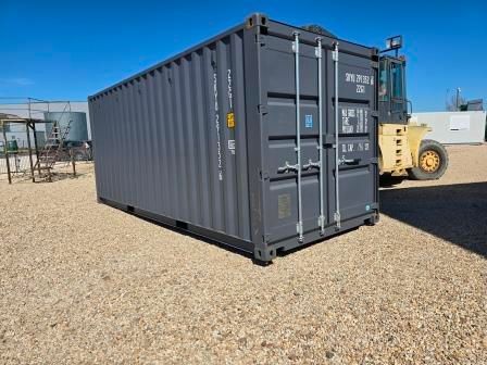 CONTAINER 20 PIEDS GRIS ANTHRACITE ÉTAT NEUF  REF : W03002404001