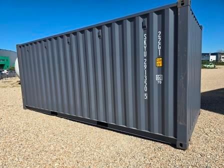 CONTAINER 20 PIEDS GRIS ANTHRACITE ÉTAT NEUF  REF : W03002404002
