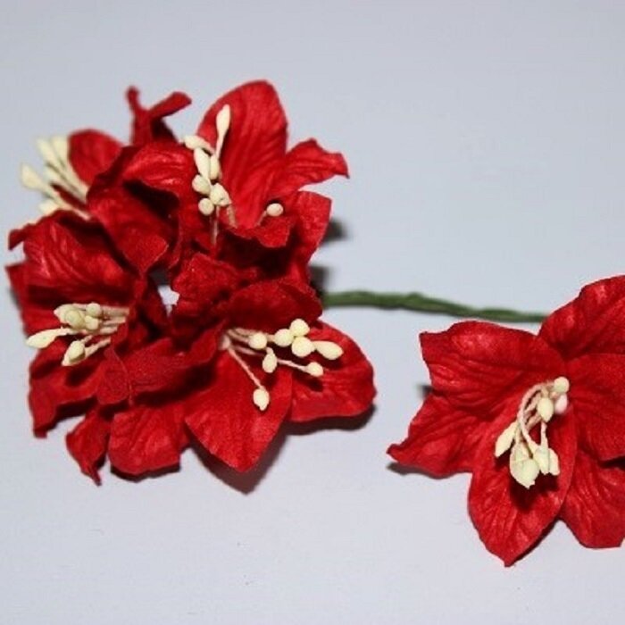 Fleur Lily rouge artificielle