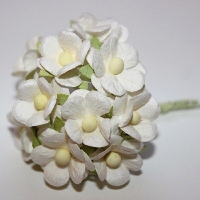 Fleur ivoire artificielle T 1.5 cm