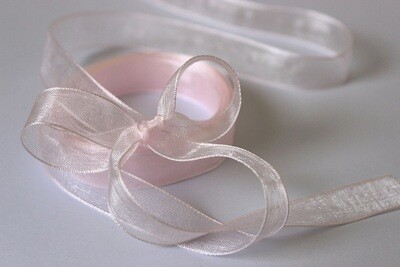Ruban organza rose pastel
