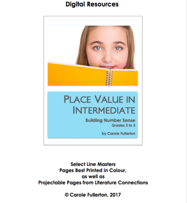 Place Value In Intermediate Line Masters Package