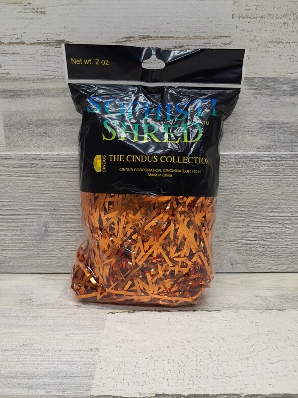 2oz Metallic Shreds Orange