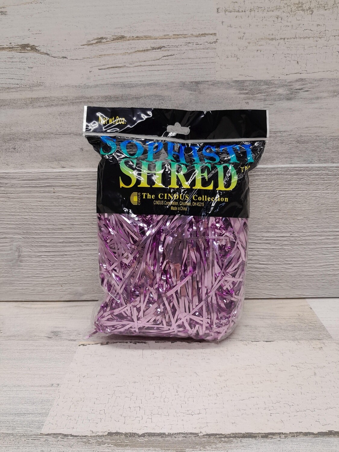2oz Metallic Shreds B/Pink