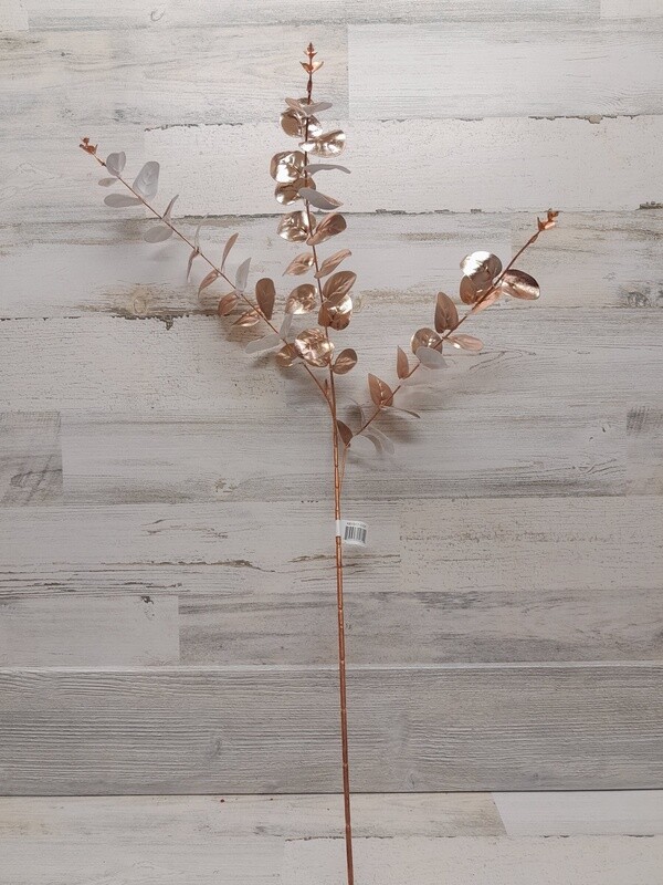 36.5&quot; Metallic Eucalyptus Spray Copper