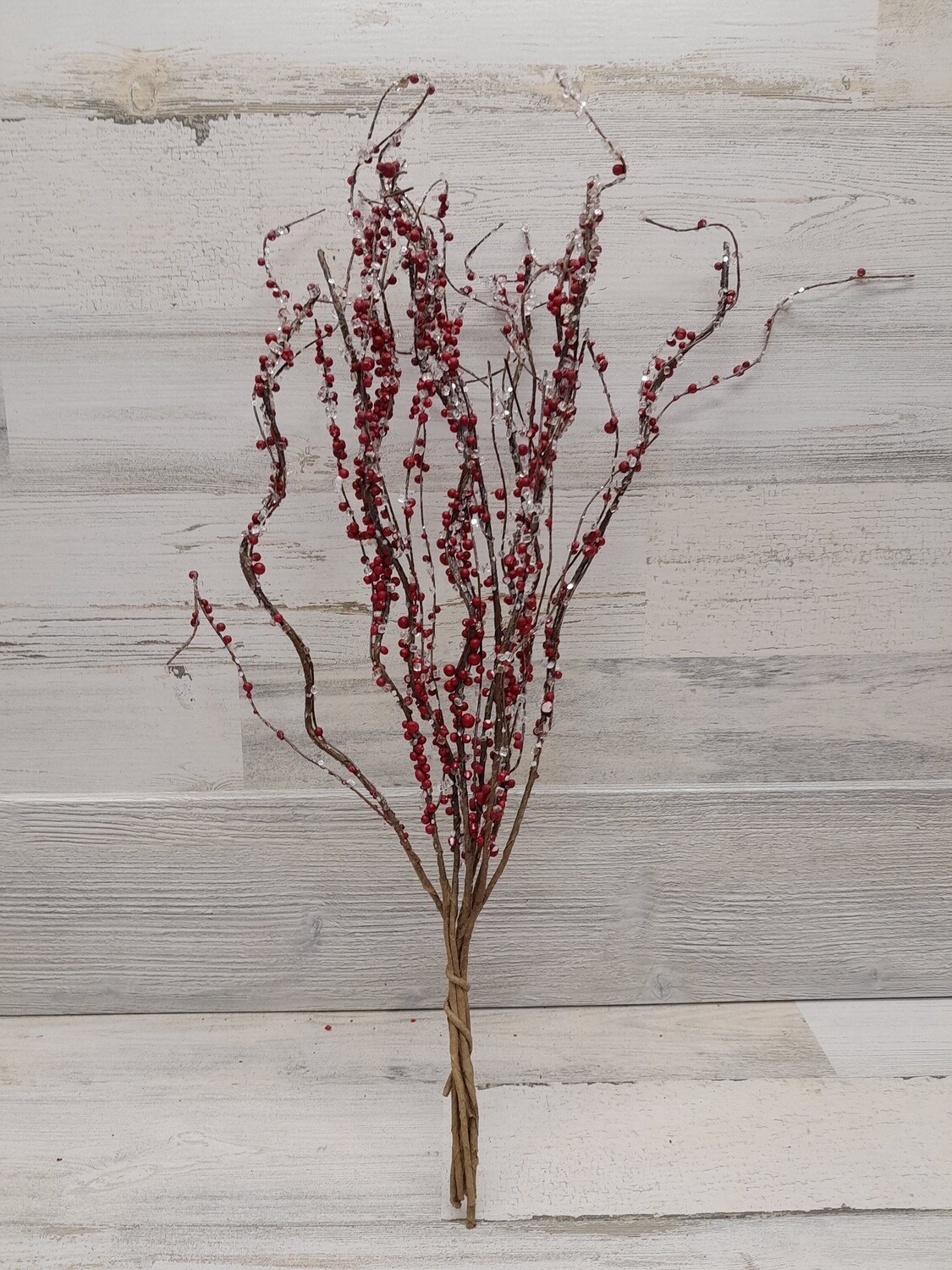 20&quot; Iced Berry Spray Red