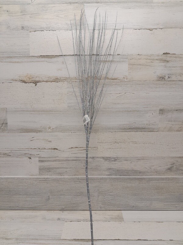 36&quot; Pistil Grass Spray x3 Silver