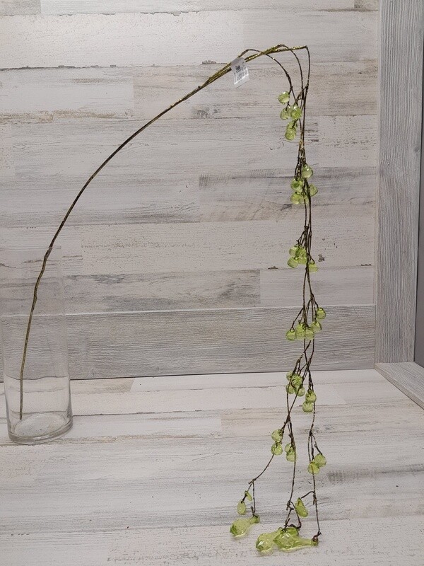 *54&quot; Hanging Bead Spray Green