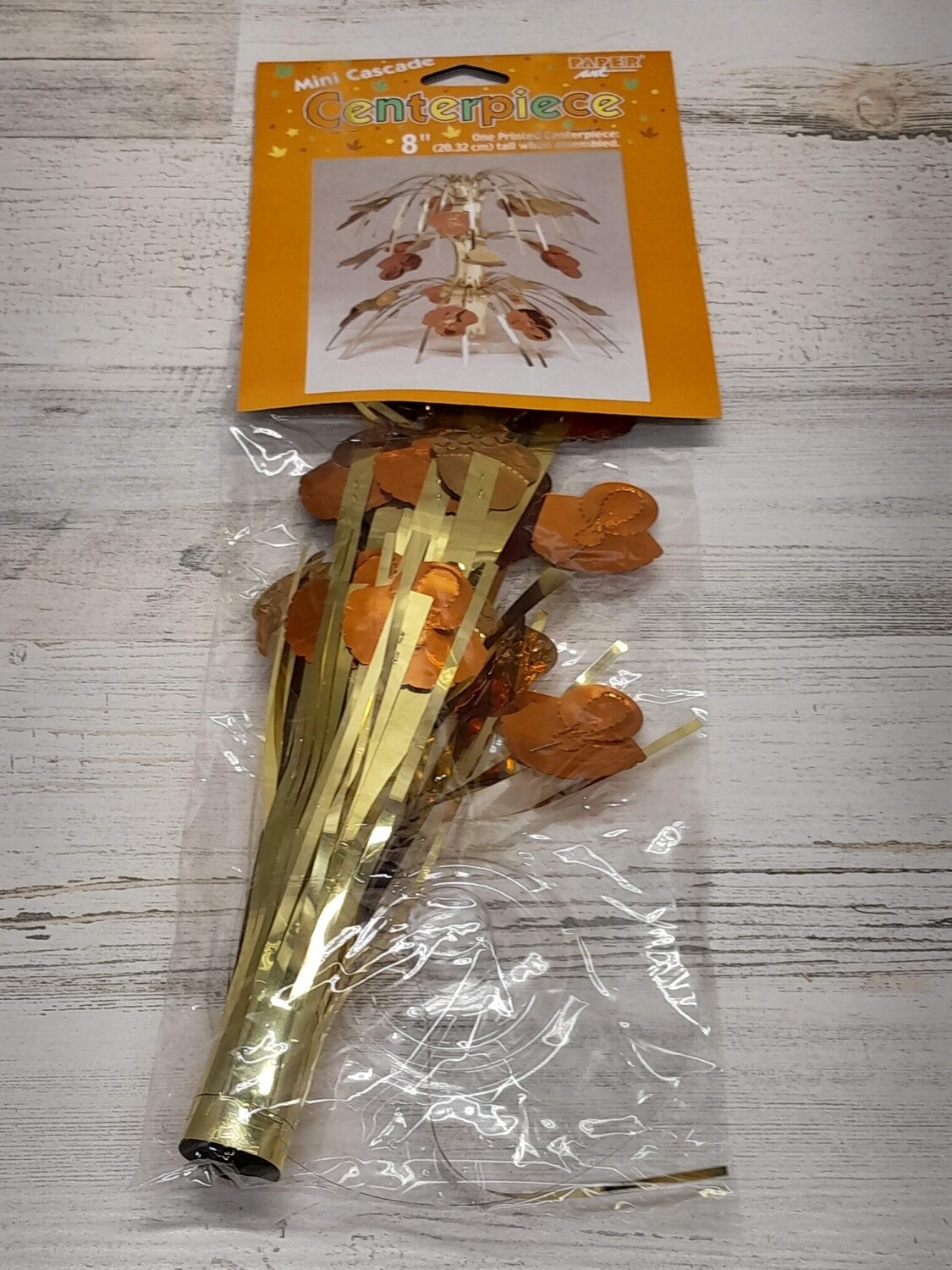 8&quot; Foil Harvest Cascade Centerpiece