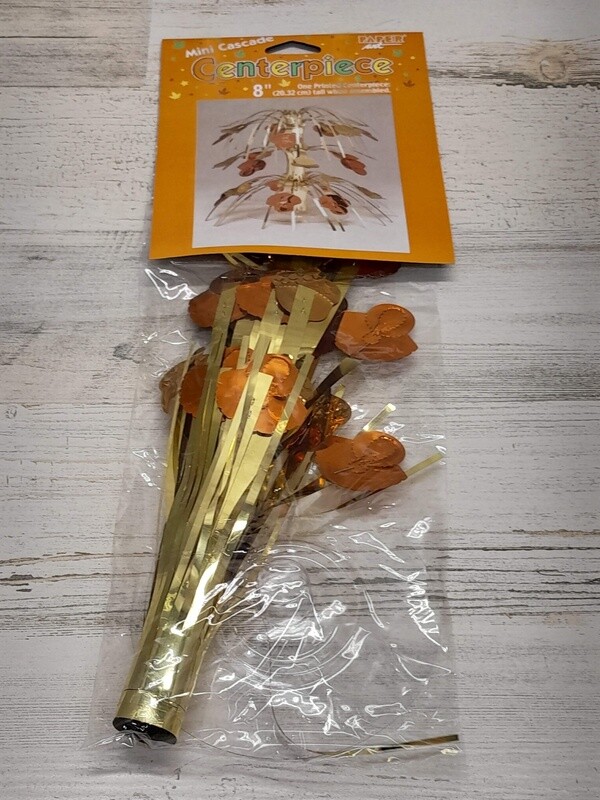 8&quot; Foil Harvest Cascade Centerpiece
