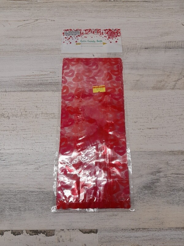 20pc 10&quot;x4&quot;x2&quot; Valentine Candy Loot Bags Assorted