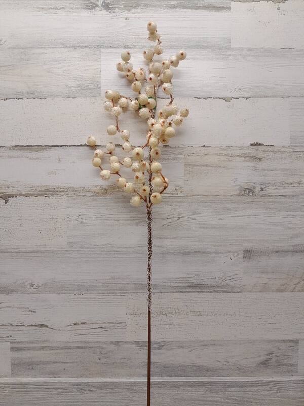 36&quot; Iced Berry Spray White