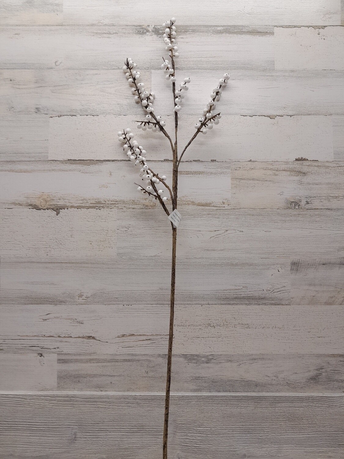 39.5&quot; Berry Twig Spray Cream