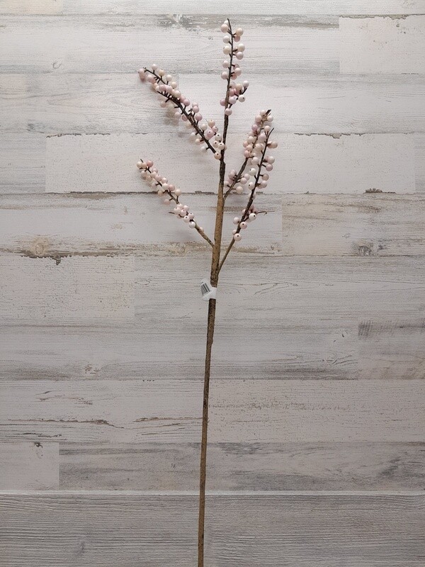 39.5&quot; Berry Twig Spray Cream/Pink