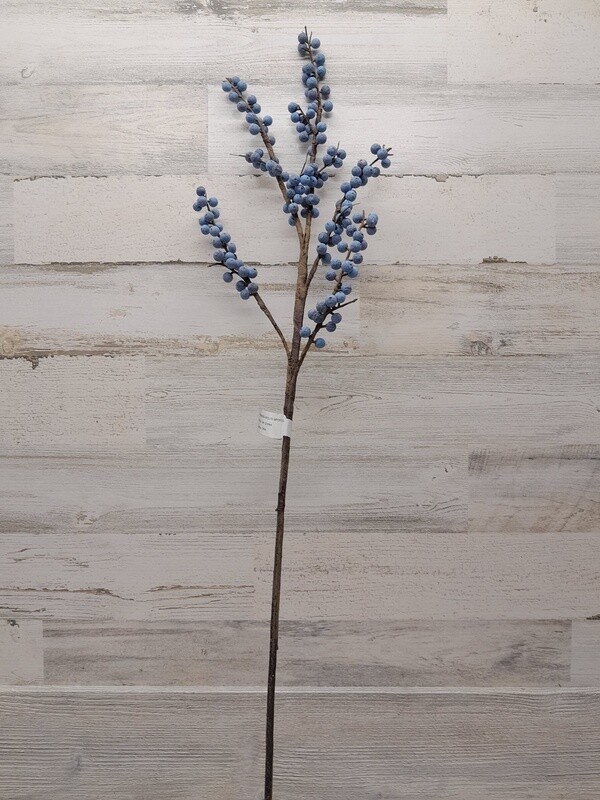 39.5&quot; Berry Twig Spray Blue