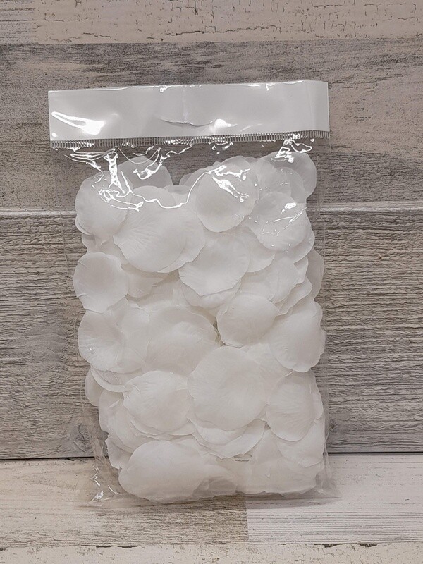 200pc Rose Petals White
