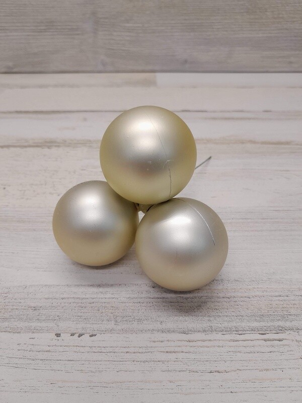 50mm Ball Pick x3 Matte Ivory