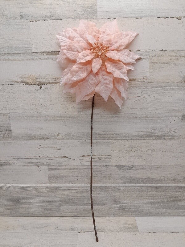 31&quot; Iced Poinsettia Spray Pink
