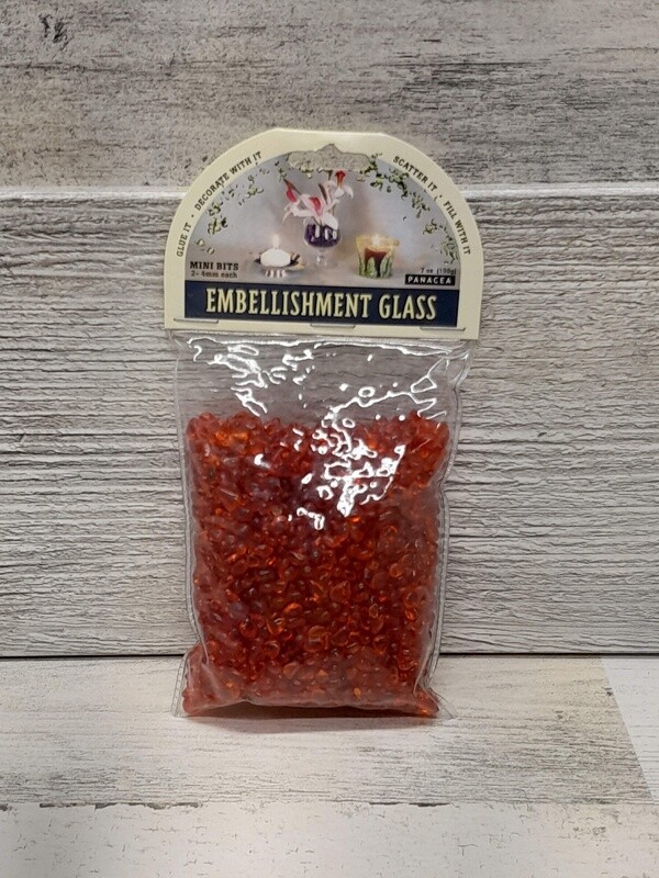 7oz Mini Glass Embellishments Orange