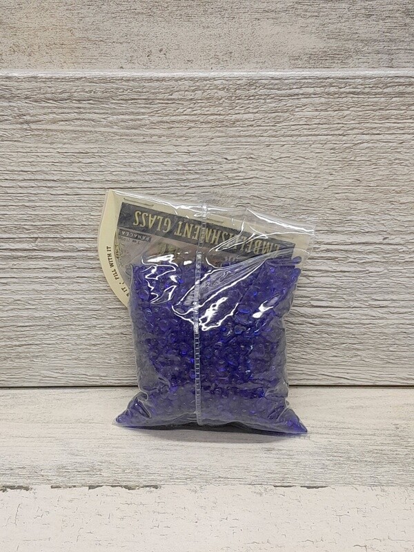 7oz Mini Glass Embellishments Blue