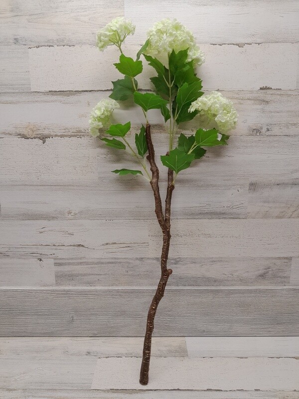 31.5" Snowball Hydrangea Branch X5 Cream 31.5" Snowball Hydrangea Branch X5 Cream