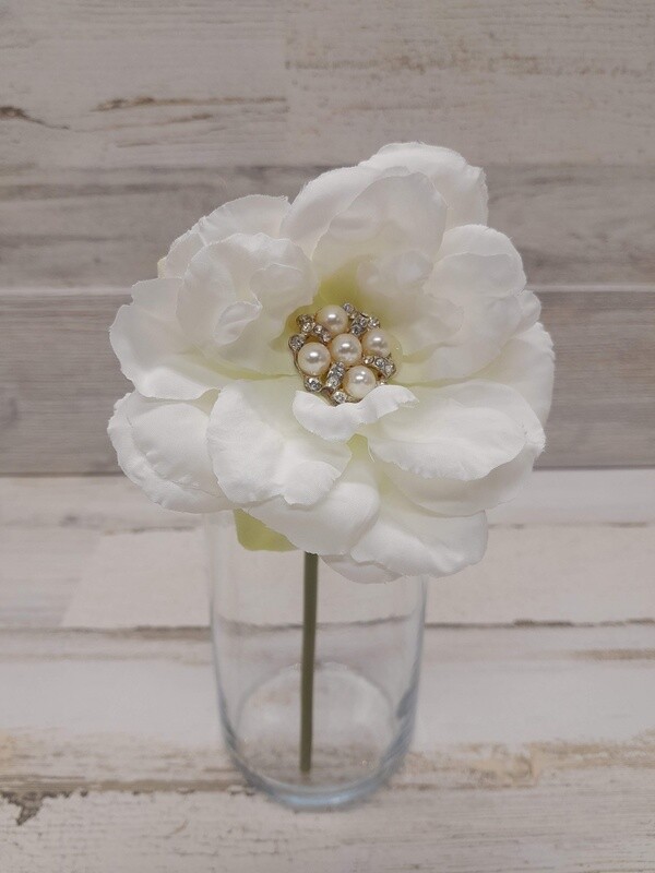 10&quot; Rose Pick W/Pearls