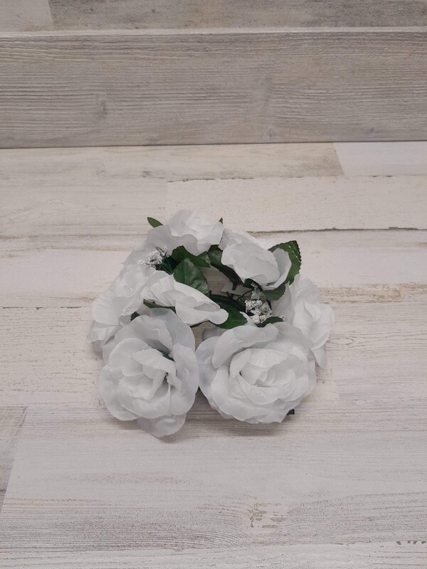 Rose Candle Ring  White